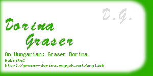 dorina graser business card